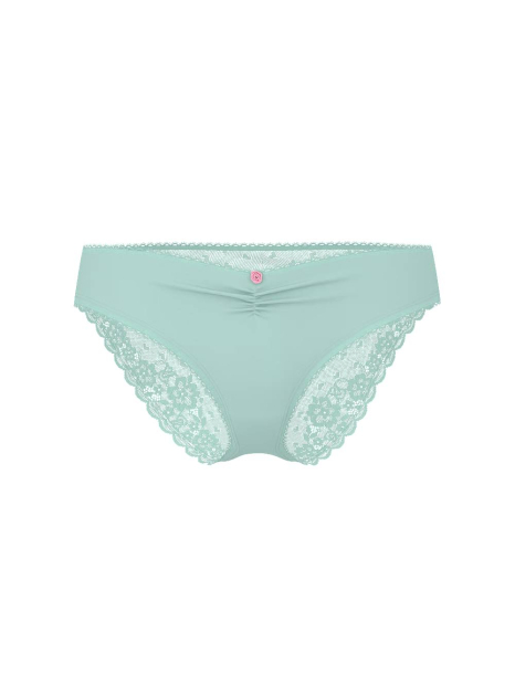 Женские трусики Victoria's Secret бикини с сеточкой и кружевом сзади 1159863486 (Голубой XS)
