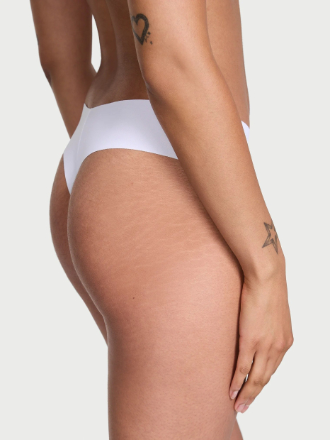 Бесшовные трусики тонг Victoria's Secret 1159863567 (Белый S)