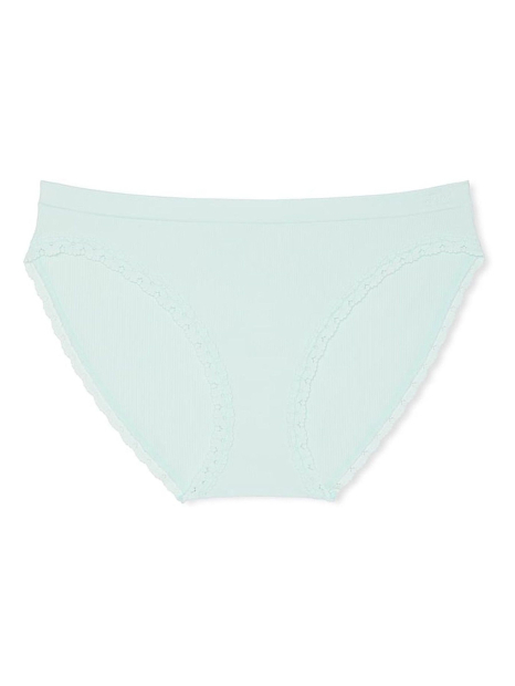 Женские трусики бикини Victoria's Secret PINK в рубчик 1159863593 (Зеленый XL)