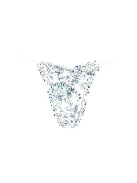 Женские трусики тонг Victoria's Secret 1159863775 (Белый/Зеленый XL)