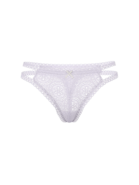Кружевные трусики тонг Victoria's Secret Pink 1159864107 (Сиреневый M)