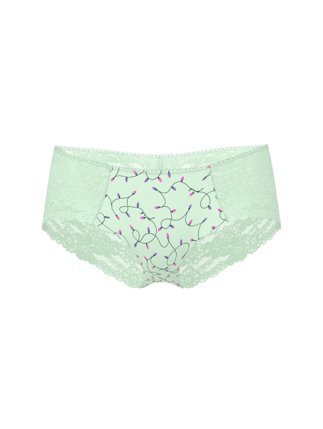 Трусики хіпхагери Victoria's Secret PINK з мереживом 1159864302 (Зелений S)