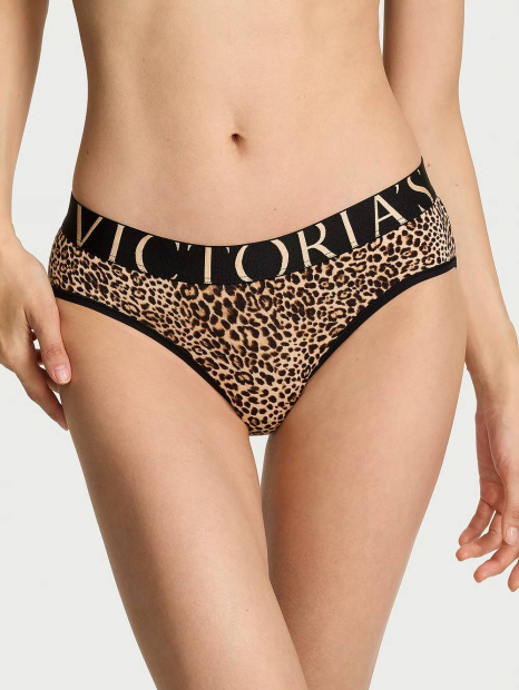 Трусики хипхаггеры Victoria's Secret с логотипом 1159864579 (Леопардовый XS)