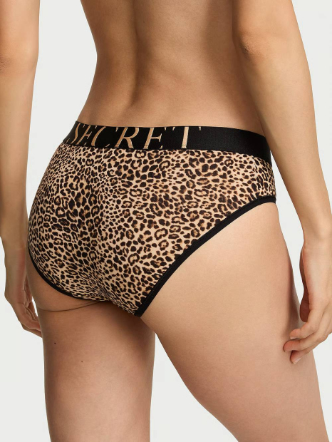Трусики хипхаггеры Victoria's Secret с логотипом 1159864579 (Леопардовый XS)