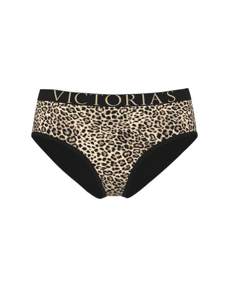 Трусики хипхаггеры Victoria's Secret с логотипом 1159864579 (Леопардовый XS)
