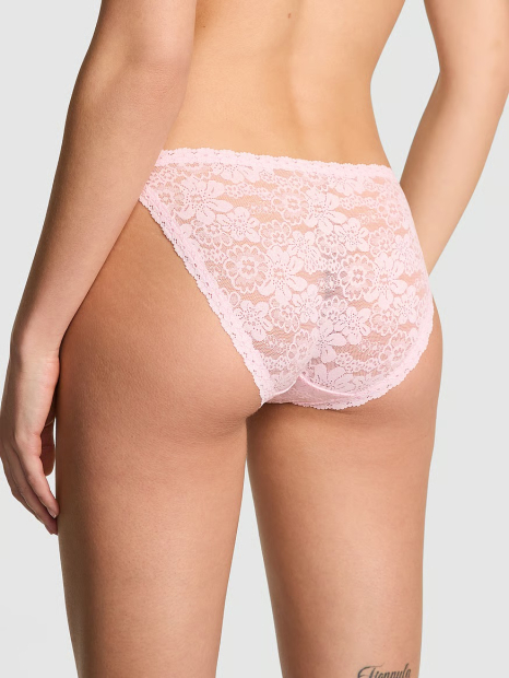 Кружевные трусики бикини Victoria's Secret PINK 1159864591 (Розовый XXL)