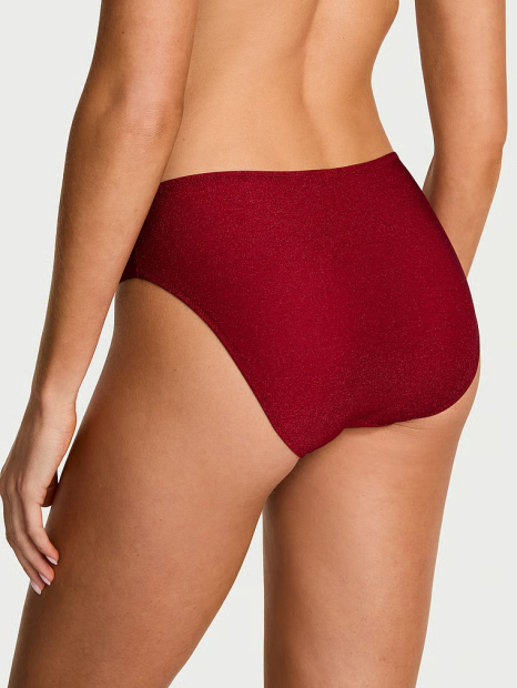 Трусики бикини Victoria's Secret с шиммером 1159864813 (Бордовый M)