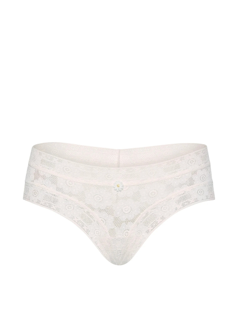 Кружевные трусики чики Victoria's Secret 1159865192 (Молочный M)