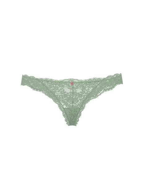Мереживні трусики тонг Victoria's Secret 1160032354 (Зелений M)