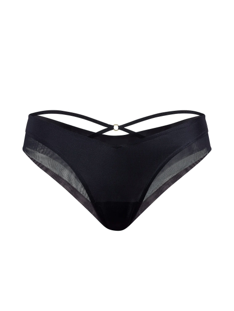 Жіночі гладкі трусики чики Victoria's Secret з сіточкою 1160110138 (Синій M)