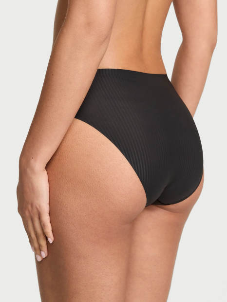 Гладкие трусики бикини Flex Victoria's Secret в полоску 1160213530 (Черный M)