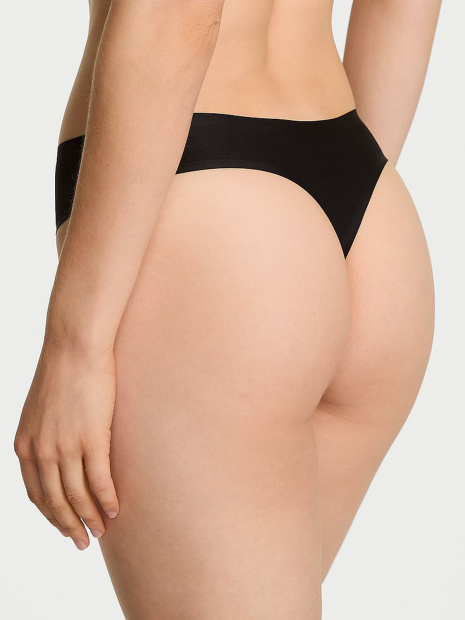 Гладкие трусики тонг Flex Victoria's Secret с логотипом 1160221528 (Черный M)