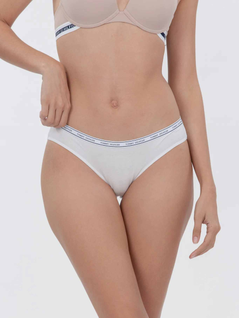 Женские трусики бикини Tommy Hilfiger с эластичным поясом 1160322796 (Белый S)