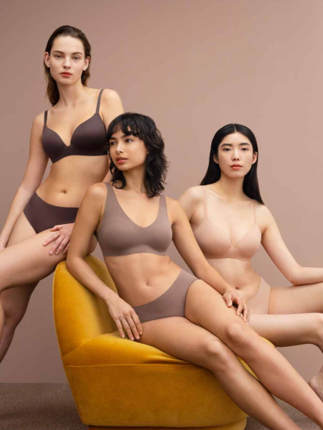 Жіночі трусики AIRism Uniqlo хіпхагери 1160385535 (Бежевий XXL)