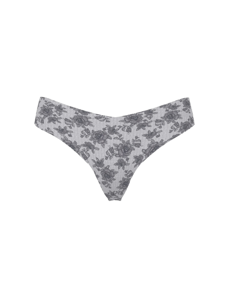 Бесшовные трусики тонг Victoria's Secret 1160394158 (Серый XXL)