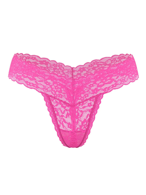 Кружевные трусики тонг Victoria's Secret 1160396985 (Розовый S)