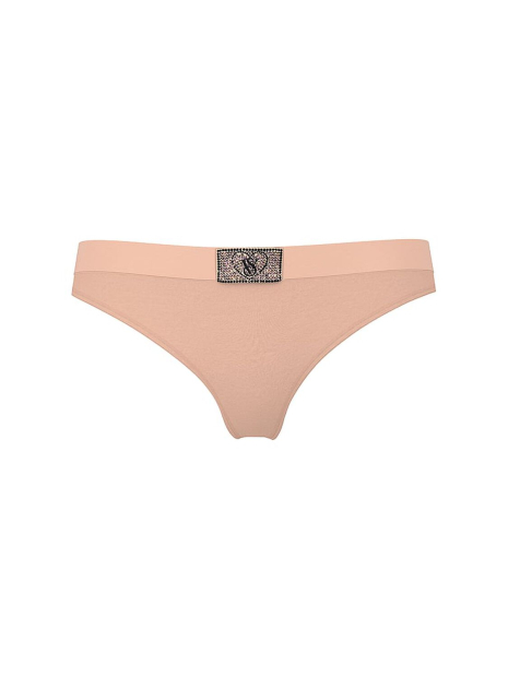 Трусики тонг Victoria's Secret с логотипом из страз 1160395739 (Оранжевый S)