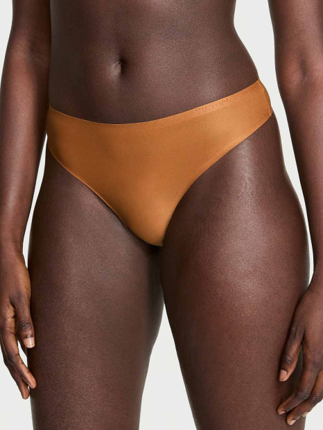 Гладкі трусики тонг Flex Victoria's Secret з логотипом 1160470116 (Коричневий M)