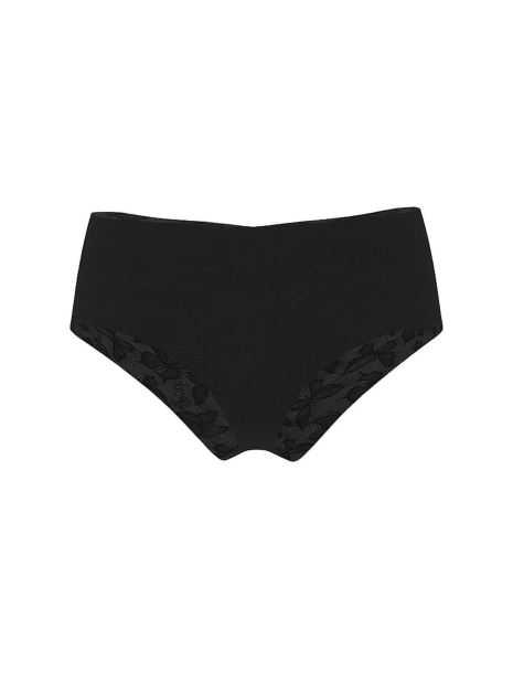 Безшовні трусики чіки Victoria's Secret PINK з візерунком 1160491485 (Чорний S)