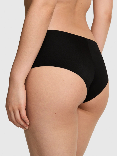 Женские бесшовные трусики чики Victoria's Secret PINK 1160494838 (Черный S)