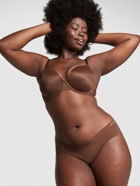 Жіночі безшовні трусики чіки Victoria's Secret Pink 1160532997 (Коричневий XXL)