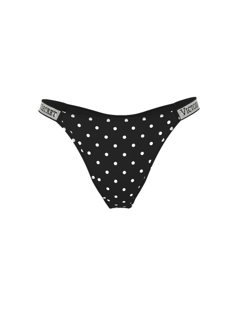 Трусики бразилиана Victoria's Secret со стразами 1160569631 (Черный L)