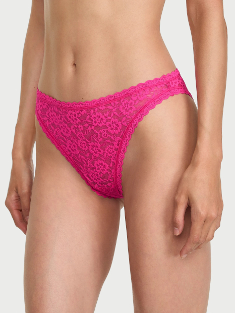 Кружевные трусики брифы Victoria's Secret 1160973348 (Розовый L)