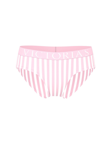 Трусики хіпхагери Victoria's Secret з логотипом 1160952995 (Білий/Рожевий M)