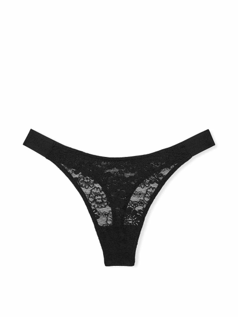 Жіночі трусики тонг Victoria's Secret Pink 1160948025 (Чорний XL)