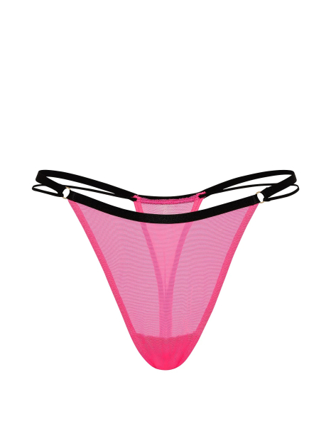 Жіночі сітчасті трусики тонг Victoria's Secret Pink 1161000206 (Рожевий L)