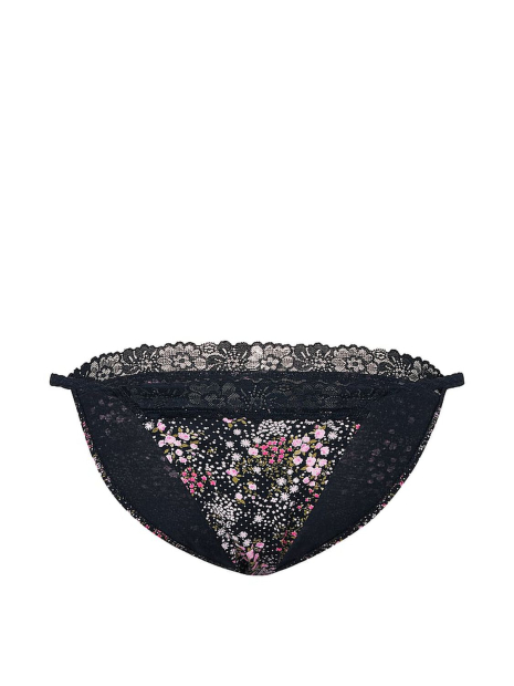 Трусики бікіні Victoria's Secret Pink з принтом 1161044165 (Синій XS)