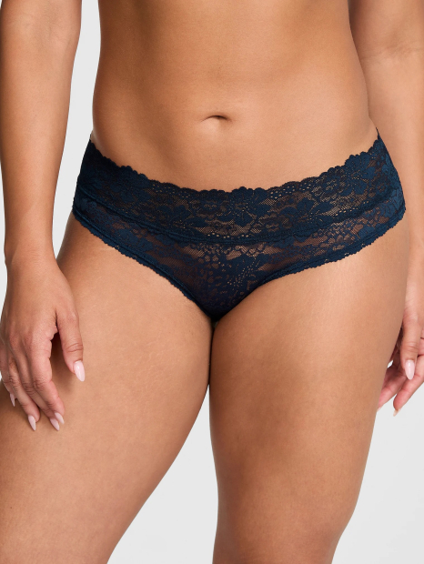 Трусики хипхаггеры Victoria's Secret Pink 1161104876 (Синий M)