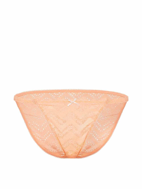 Кружевные трусики бикини Victoria's Secret Pink 1161107749 (Оранжевый L)