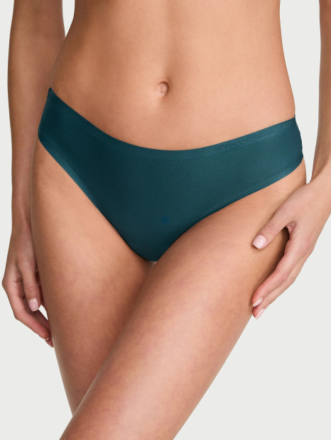 Гладкі трусики тонг Flex Victoria's Secret з логотипом 1161151256 (Синій S)