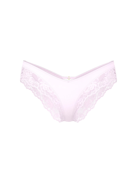 Гладкие трусики Victoria's Secret чики с кружевом 1161163173 (Сиреневый L)