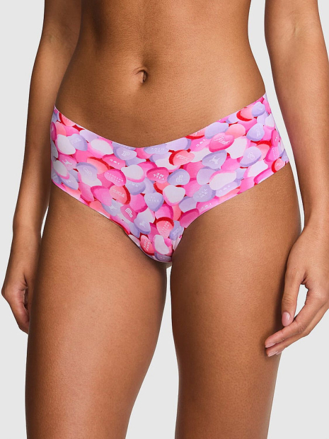Безшовні трусики чіки Victoria's Secret Pink з принтом 1161580464 (рожевий L)