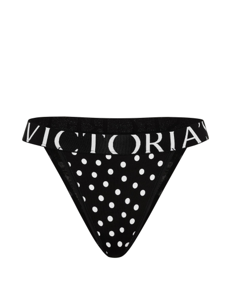 Трусики брифы Victoria's Secret 1161721942 (Черный/Белый M)