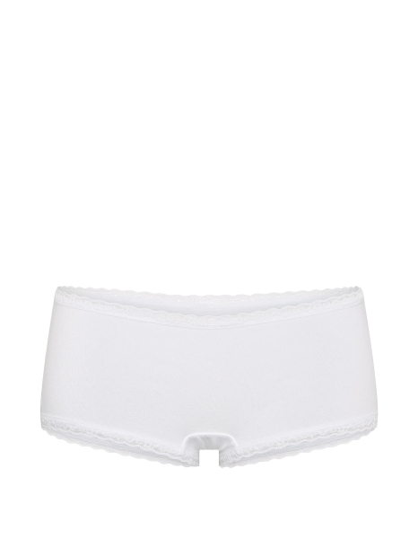 Трусики шортики Victoria's Secret с кружевом 1161769056 (Белый S)