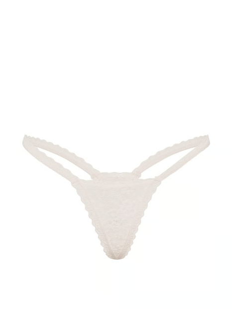 Кружевные трусики стринги Victoria's Secret 1161798356 (Молочный S)