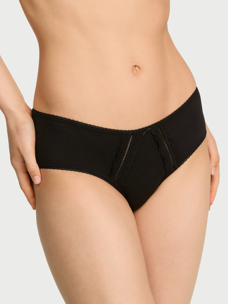 Женские трусики Victoria's Secret хипхаггеры 1161954756 (Черный S)