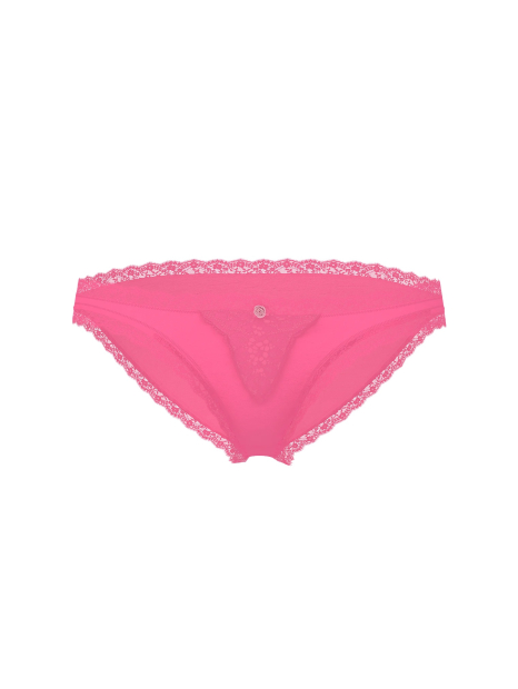 Трусики бикини Victoria's Secret с кружевом 1161999893 (Розовый M)