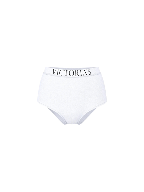 Трусики брифы Victoria's Secret с высокой посадкой 1161968881 (Белый L)