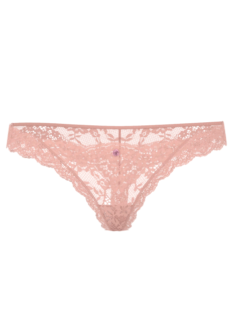 Кружевные трусики тонг Victoria's Secret 1162057604 (Розовый XS)