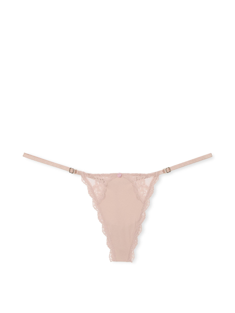 Женские трусики стринги Victoria's Secret 1162093269 (Бежевый XL)