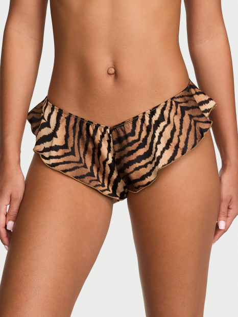 Гладкие трусики Victoria's Secret чики с вышивкой 1162205771 (Коричневый L)