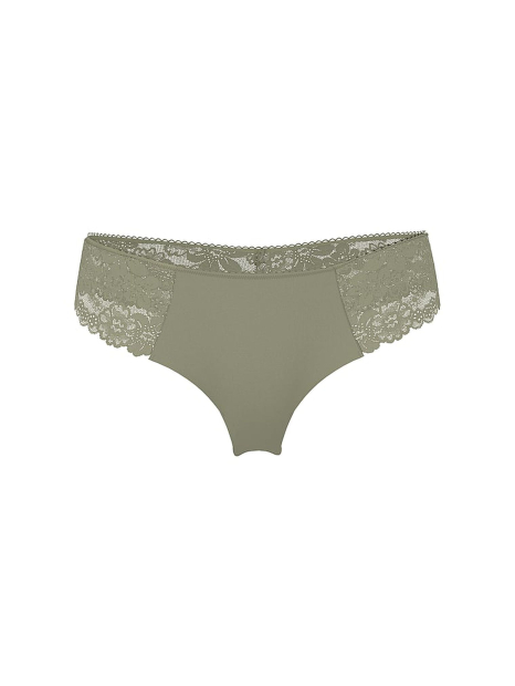 Трусики безшовні тонг Victoria's Secret Pink з мереживом 1162268420 (Зелений S)