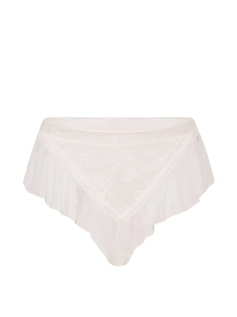 Женские полупрозрачные трусики бразильяны Victoria's Secret 1162471624 (Белый L)