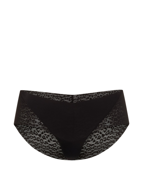 Бесшовные трусики хипхаггеры Victoria's Secret PINK 1162650842 (Черный S)