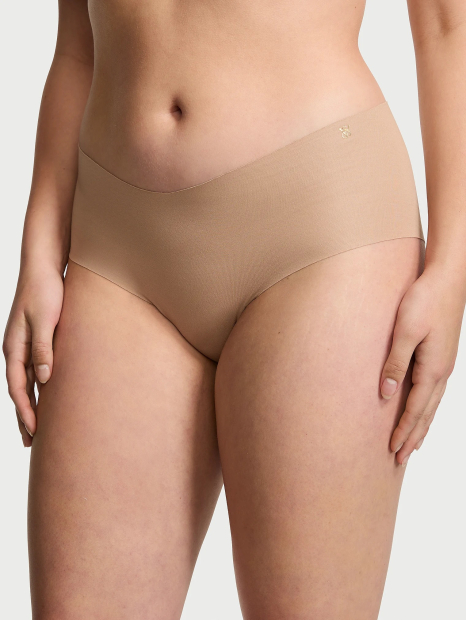 Женские хлопковые бесшовные трусики чики Victoria's Secret 1162694914 (Бежевый XS)