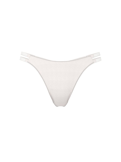 Гладкие трусики тонг Victoria's Secret со стразами 1162841432 (Молочный XS)